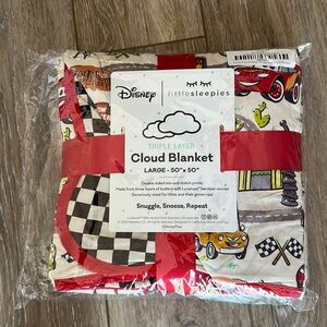 Little sleepies cars cloud blanket
